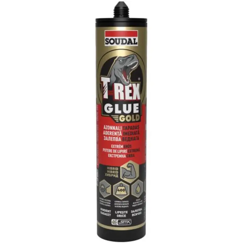 Soudal T-Rex Gold extrém tapadóerő 400 kg/ m2_290 ml